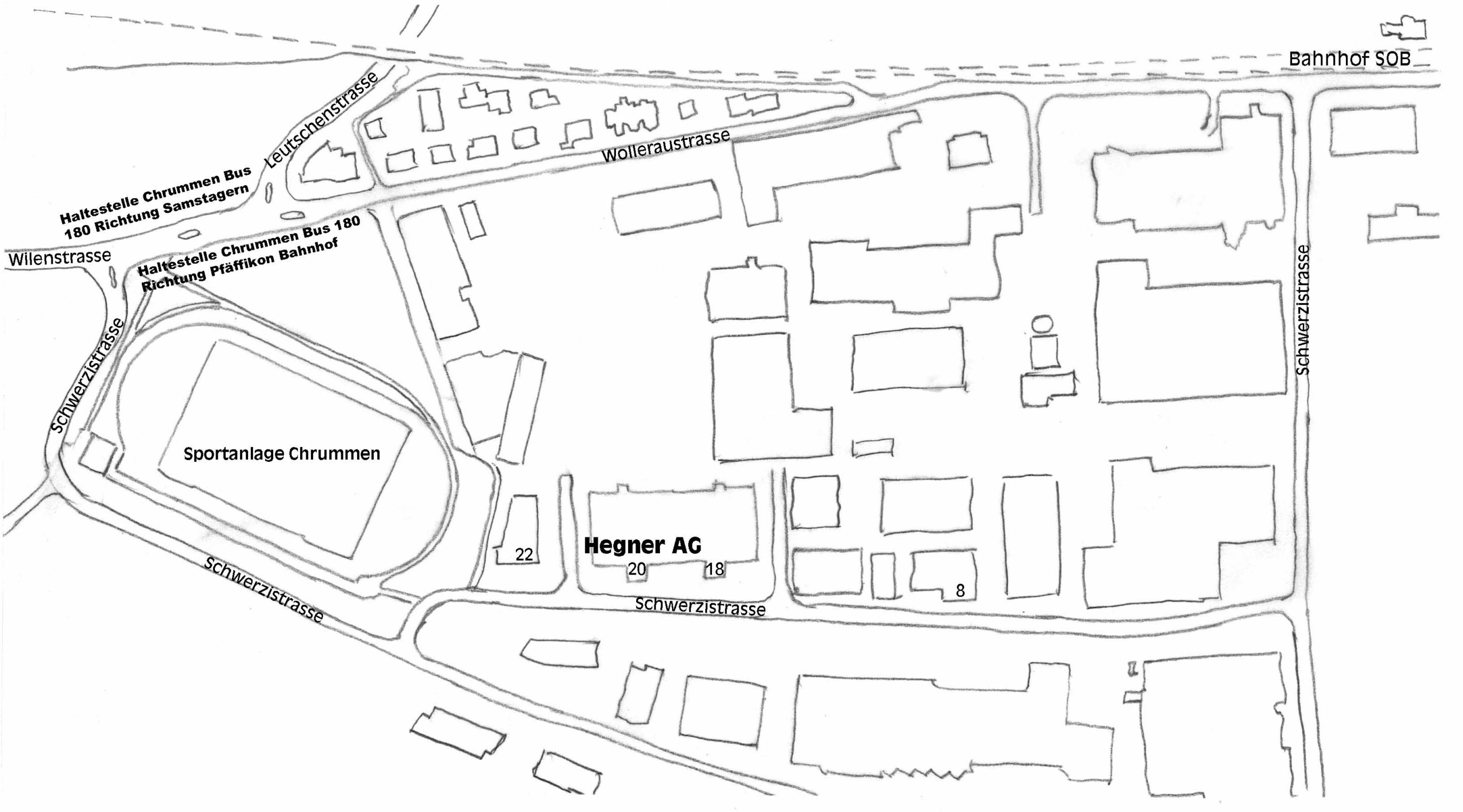 Karte Schwerzistrasse
